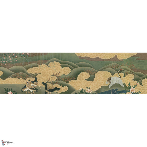 Japanese Cranes behang in Original van Iksel