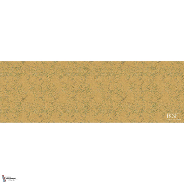 Japanese Grass wallpaper in Crackled Gold by Iksel