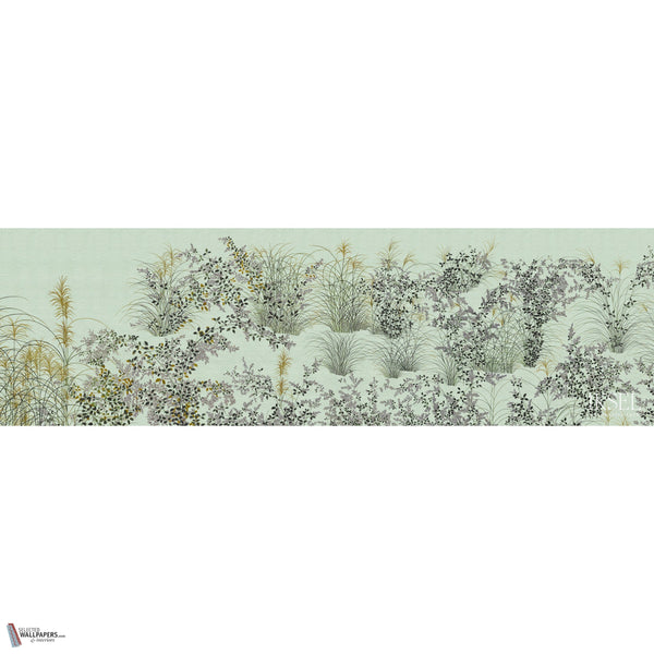 Japanese Meadow behang in Celery van Iksel
