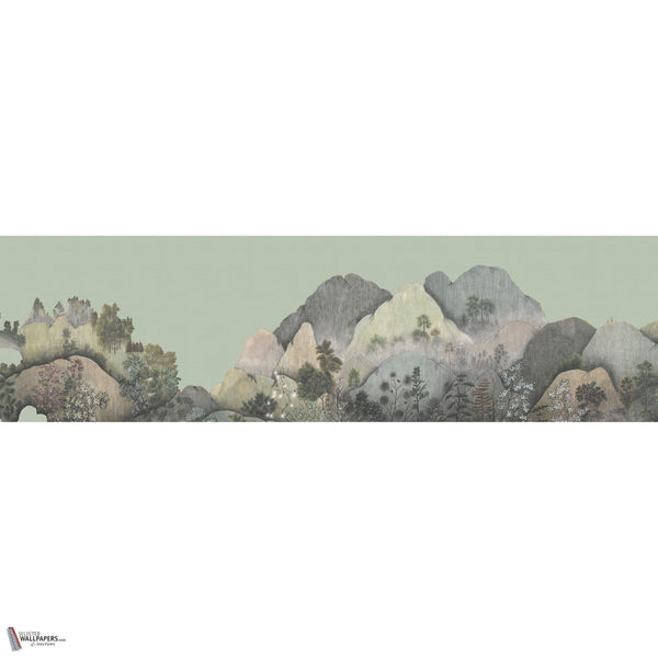 Japanese Mountains wallpaper in Opaline by Iksel