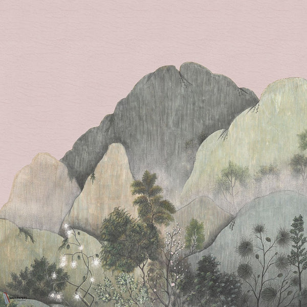 Japanese Mountains wallpaper by Iksel — Vieux Rose, detail