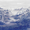 Kami wallpaper in Blue Spirulina by Coordonne
