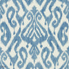Kasuri Tapete in Indigo van Sanderson
