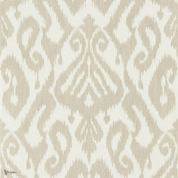 Kasuri Tapete in Linen van Sanderson
