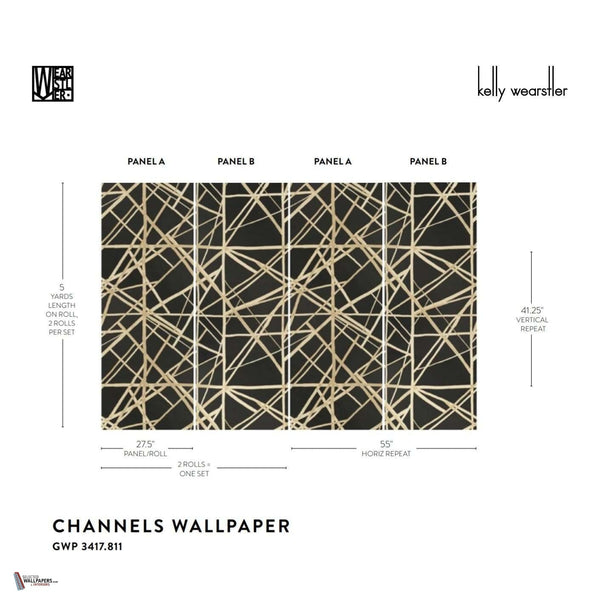 Channels wallpaper by Kelly Wearstler