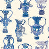 Khulu Vases behang in China Blue van Cole & Son