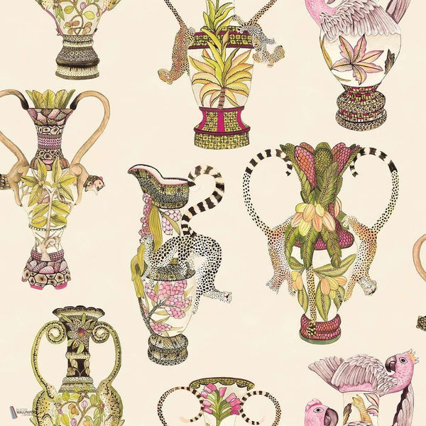 Khulu Vases behang in Multi van Cole & Son
