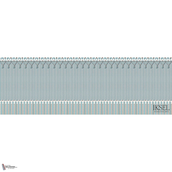 Kubilai's Tent wallpaper in Turquoise by Iksel