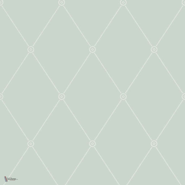 Large Georgian Rope Trellis wallpaper in Duck Egg van Cole & Son