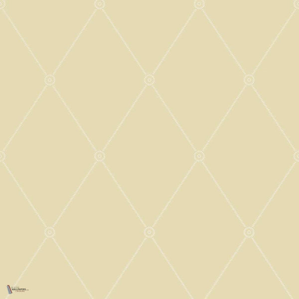 Large Georgian Rope Trellis wallpaper in Oat van Cole & Son