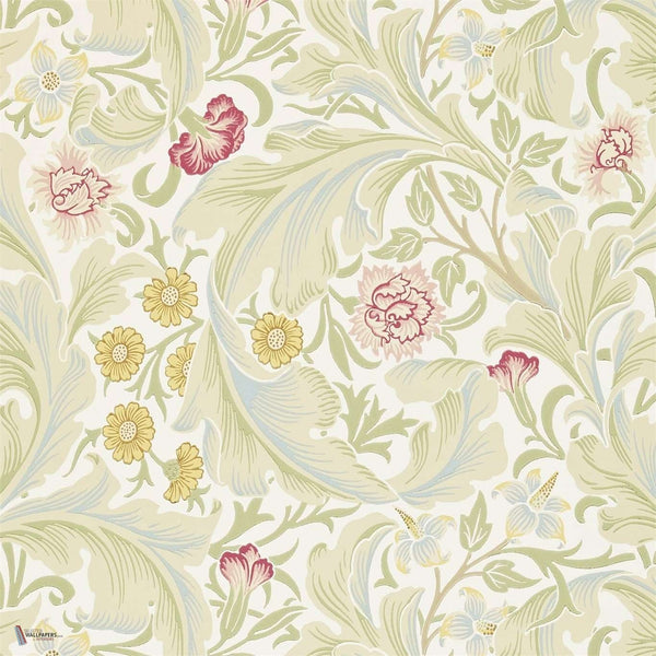 Leicester wallpaper in Marble/Rose van Morris & Co