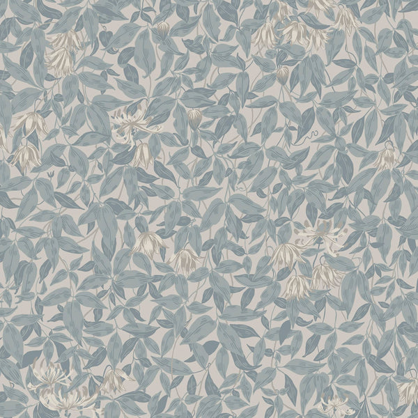 Linnea behang - Misty Blue