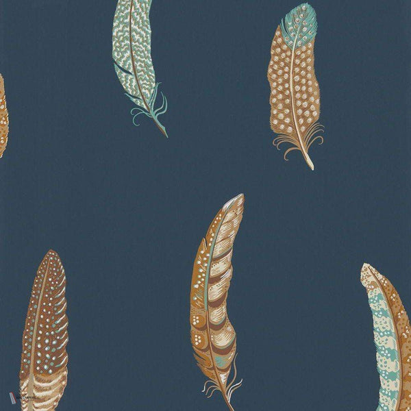 Lismore wallpaper in Indigo van Sanderson