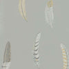 Lismore wallpaper in Silver Grey van Sanderson