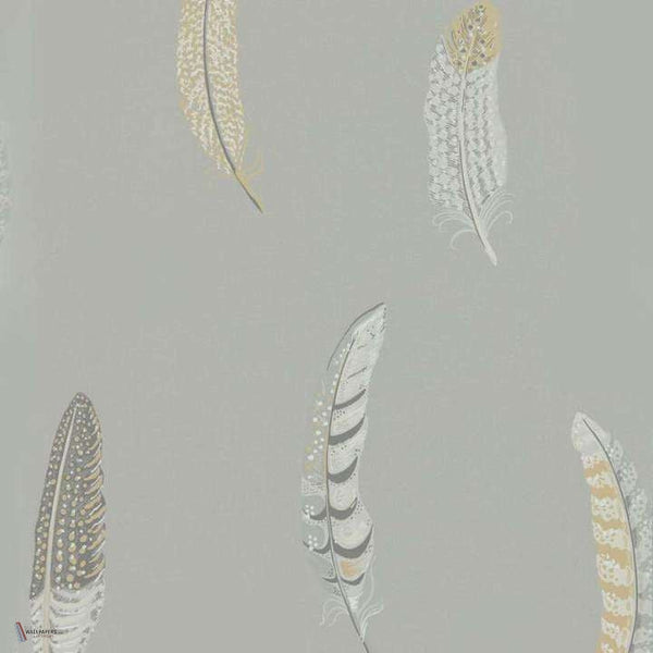 Lismore wallpaper in Silver Grey van Sanderson