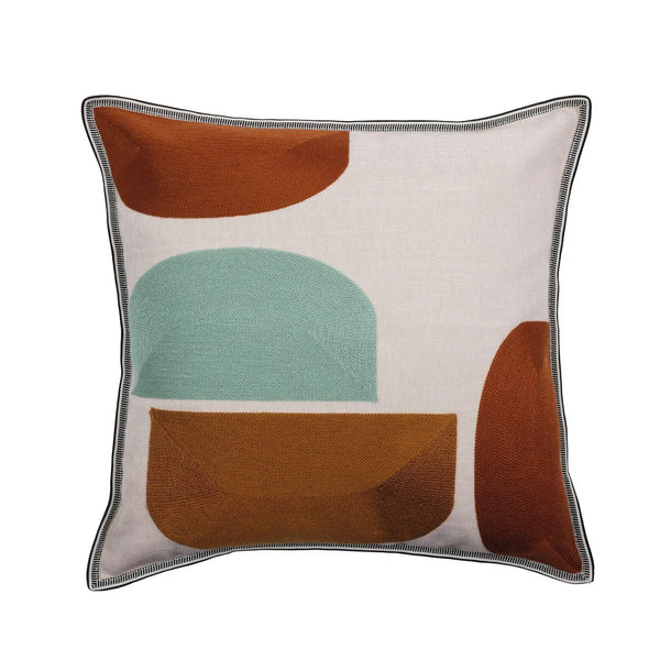 Housse de Coussin Jojoba-Kussen-Casamance-Celadon Ocre-45 x 45 cm-Selected Wallpapers & Interiors