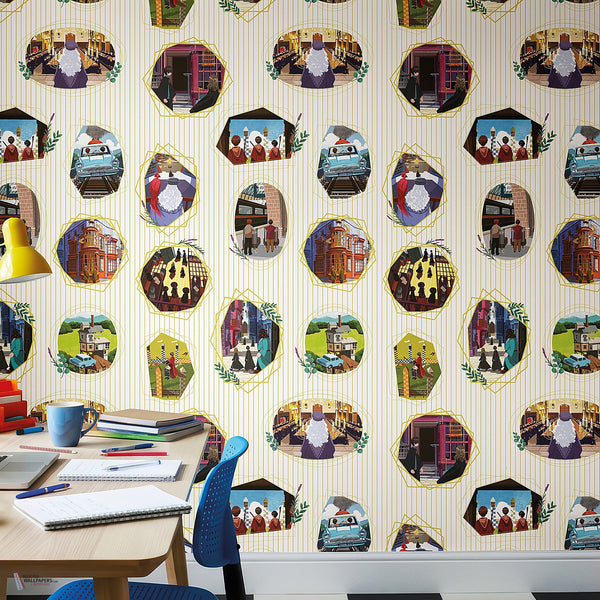 Harry Potter 301 behang van LondonArt — interieur