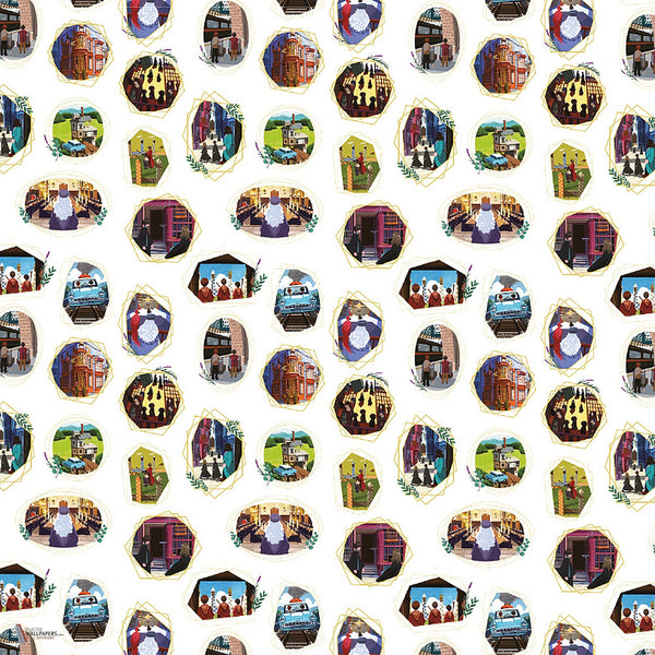 Harry Potter 301 behang van LondonArt — kleurstaal