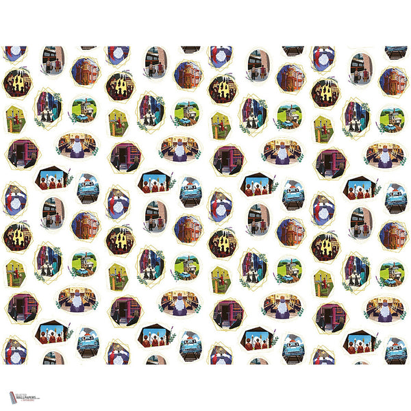 Harry Potter 301 behang van LondonArt — volledig ontwerp
