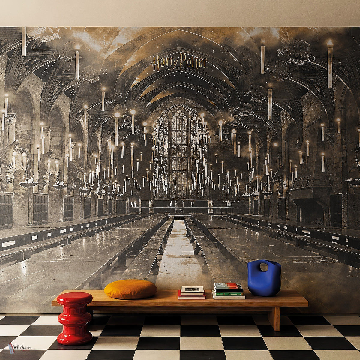Harry Potter 320 behang van LondonArt — interieur