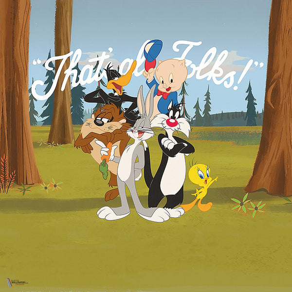 Looney Tunes 201 behang van LondonArt — kleurstaal
