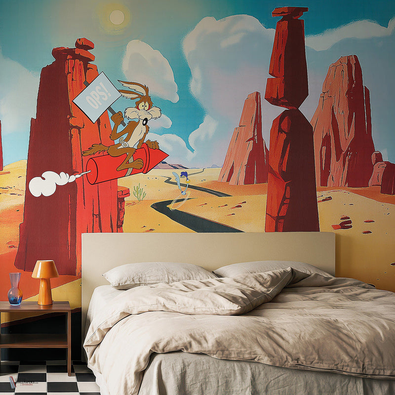 Looney Tunes 202 behang van LondonArt — interieur