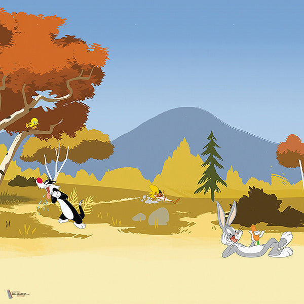 Looney Tunes 203 behang van LondonArt — kleurstaal