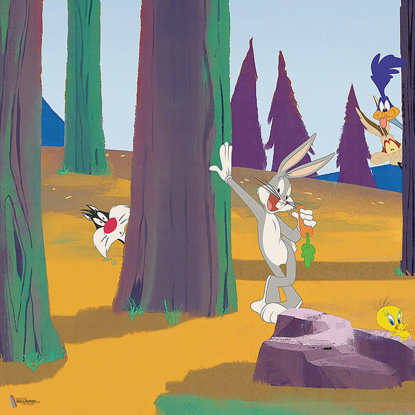 Looney Tunes 204 behang van LondonArt — kleurstaal