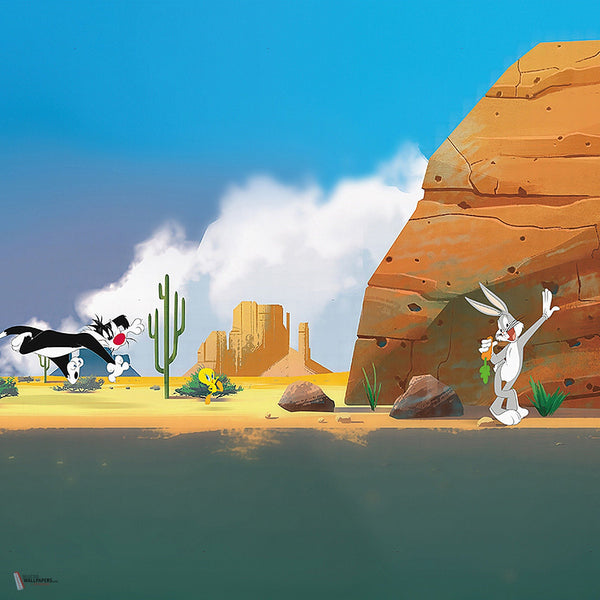 Looney Tunes 206 behang van LondonArt — kleurstaal