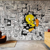 Looney Tunes 212 behang van LondonArt — interieur