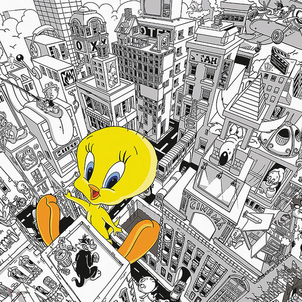 Looney Tunes 212 behang van LondonArt — kleurstaal