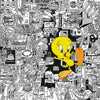 Looney Tunes 212 behang van LondonArt — kleurstaal