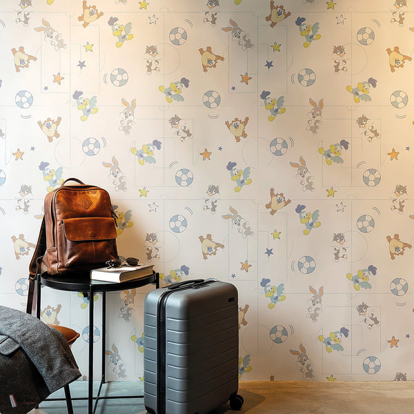 Looney Tunes 222 behang van LondonArt — interieur
