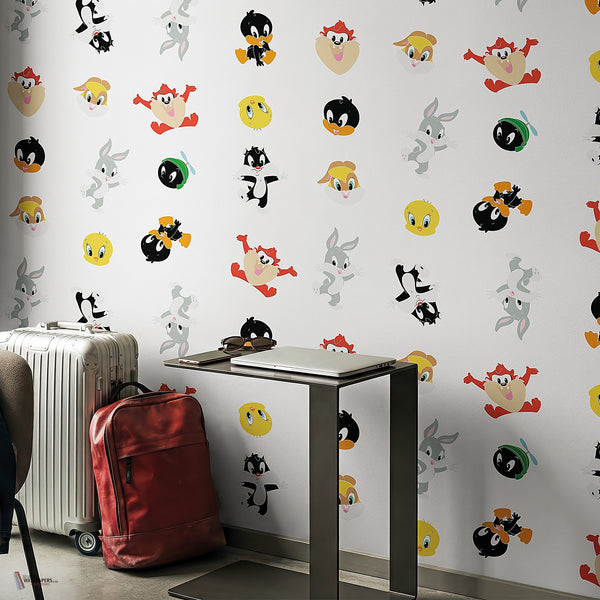 Looney Tunes 224 behang van LondonArt — interieur