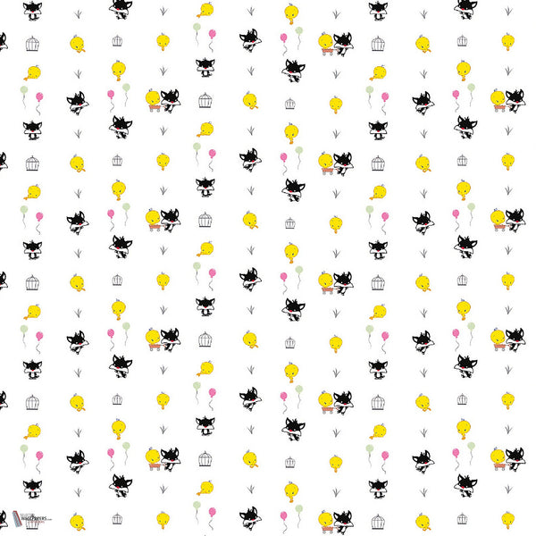 Looney Tunes 227 behang van LondonArt — kleurstaal