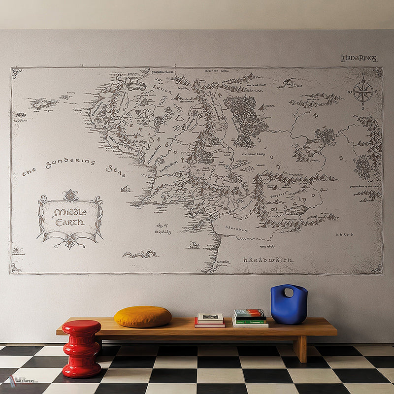 Lord Of The Rings 401 behang van LondonArt — interieur