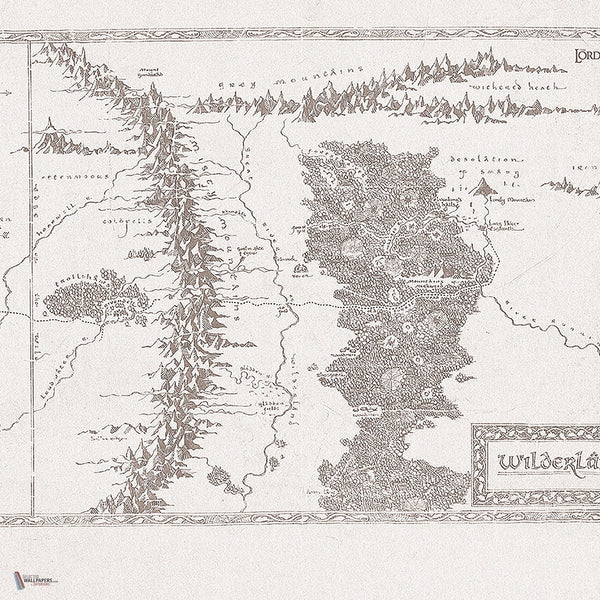 Lord Of The Rings 401 behang van LondonArt — kleurstaal