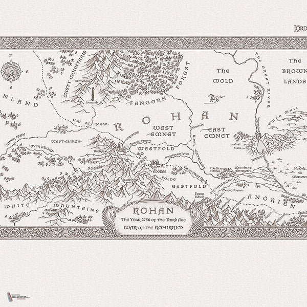 Lord Of The Rings 401 behang van LondonArt — kleurstaal