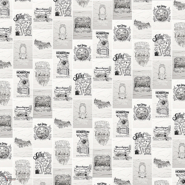 Lord Of The Rings 419 behang van LondonArt — kleurstaal