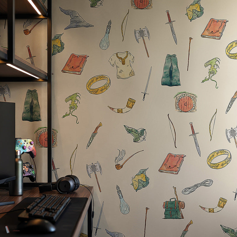 Lord Of The Rings 420 behang van LondonArt — interieur