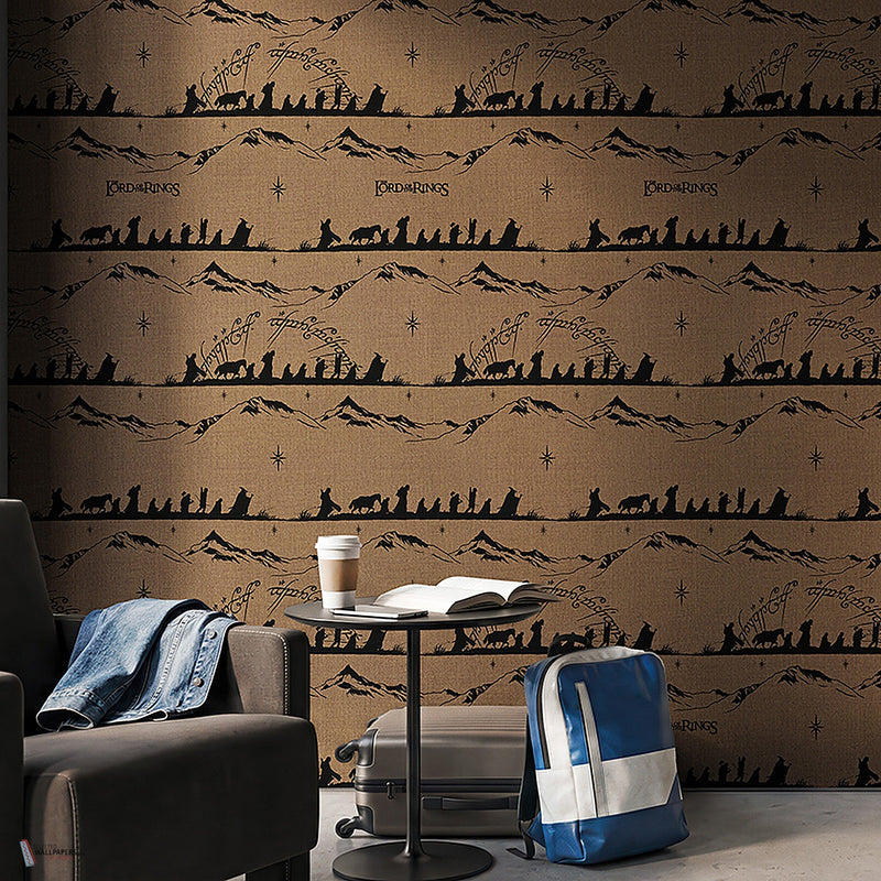 Lord Of The Rings 422 behang van LondonArt — interieur