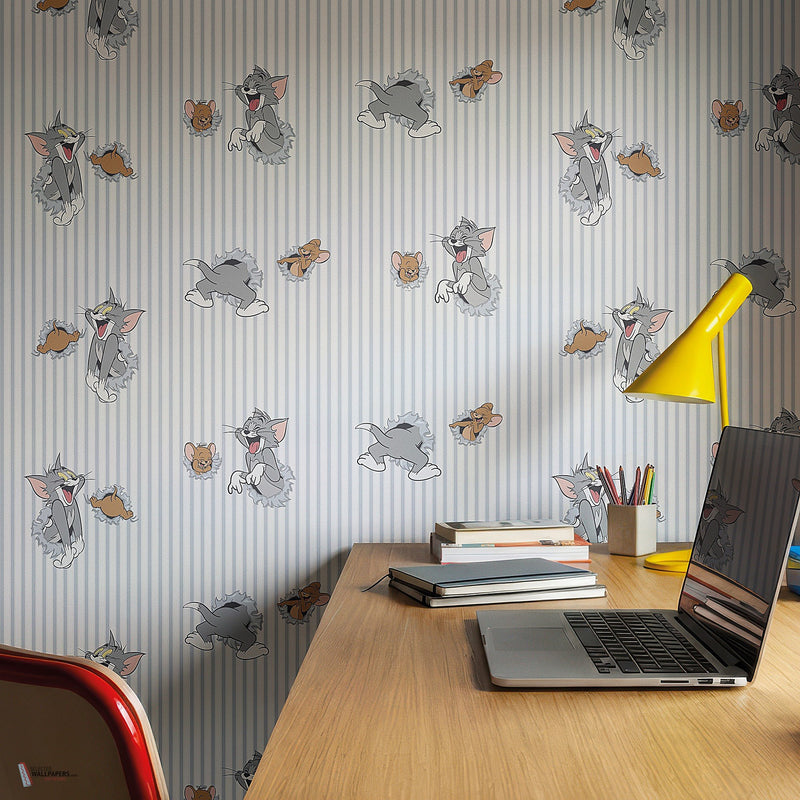 Tom & Jerry 103 behang van LondonArt — interieur