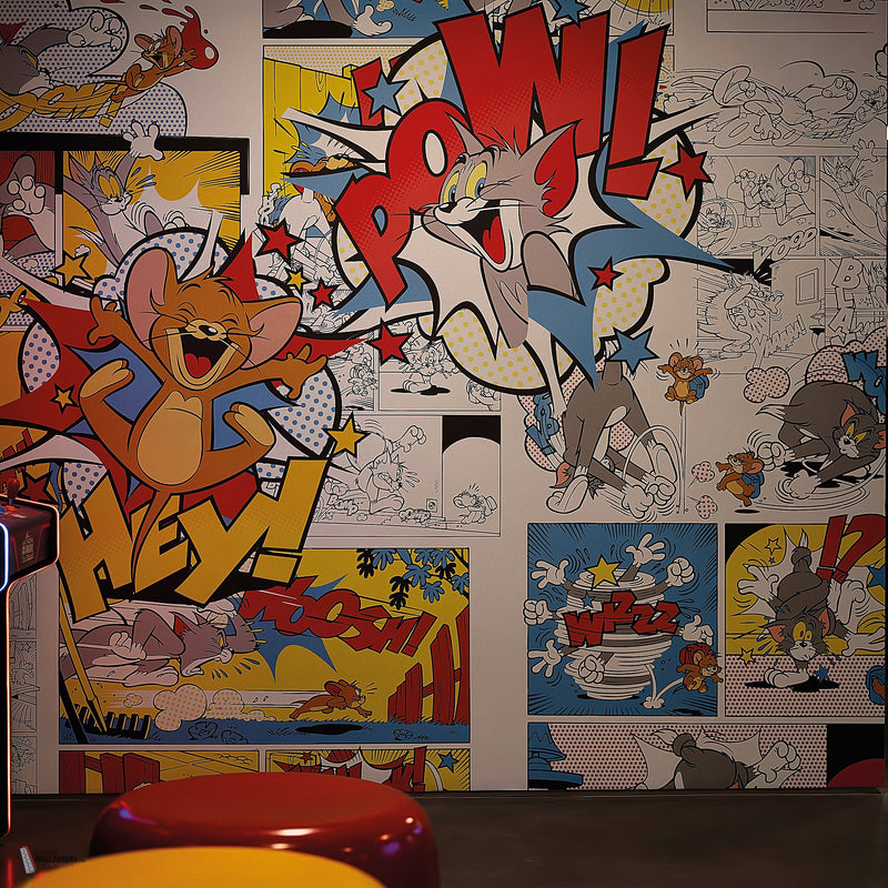 Tom & Jerry 105 behang van LondonArt — interieur