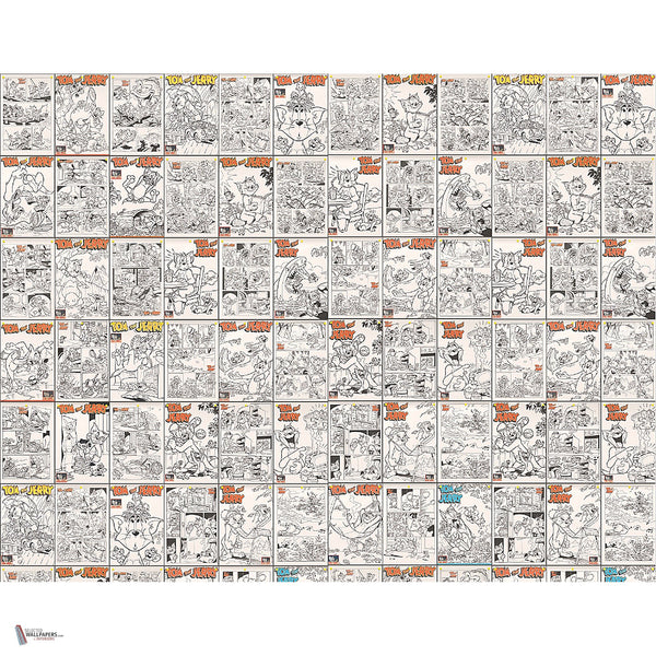 Tom & Jerry 106 behang van LondonArt — volledig ontwerp