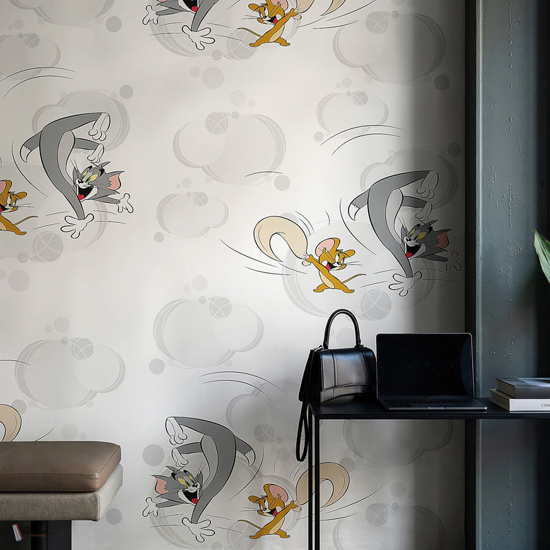 Tom & Jerry 109 behang van LondonArt — interieur