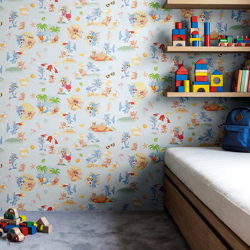 Tom & Jerry 110 behang van LondonArt — interieur