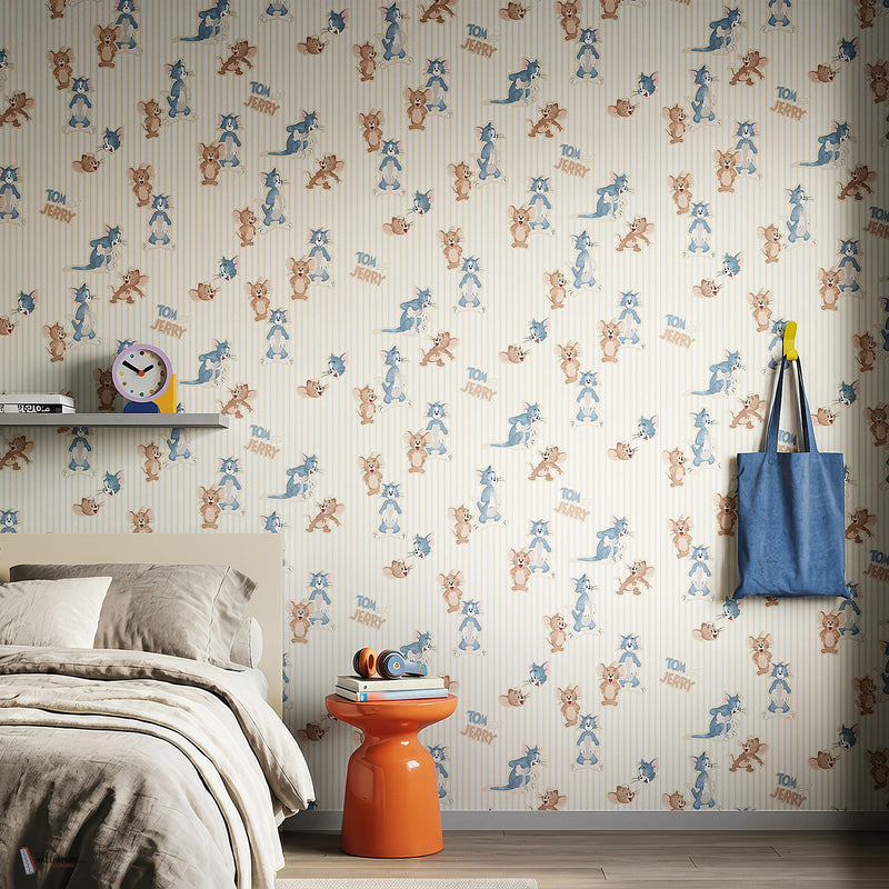 Tom & Jerry 113 behang van LondonArt — interieur