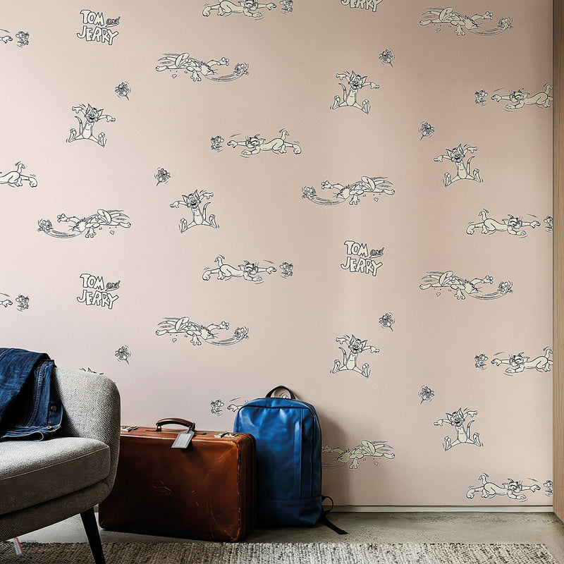 Tom & Jerry 115 behang van LondonArt — interieur