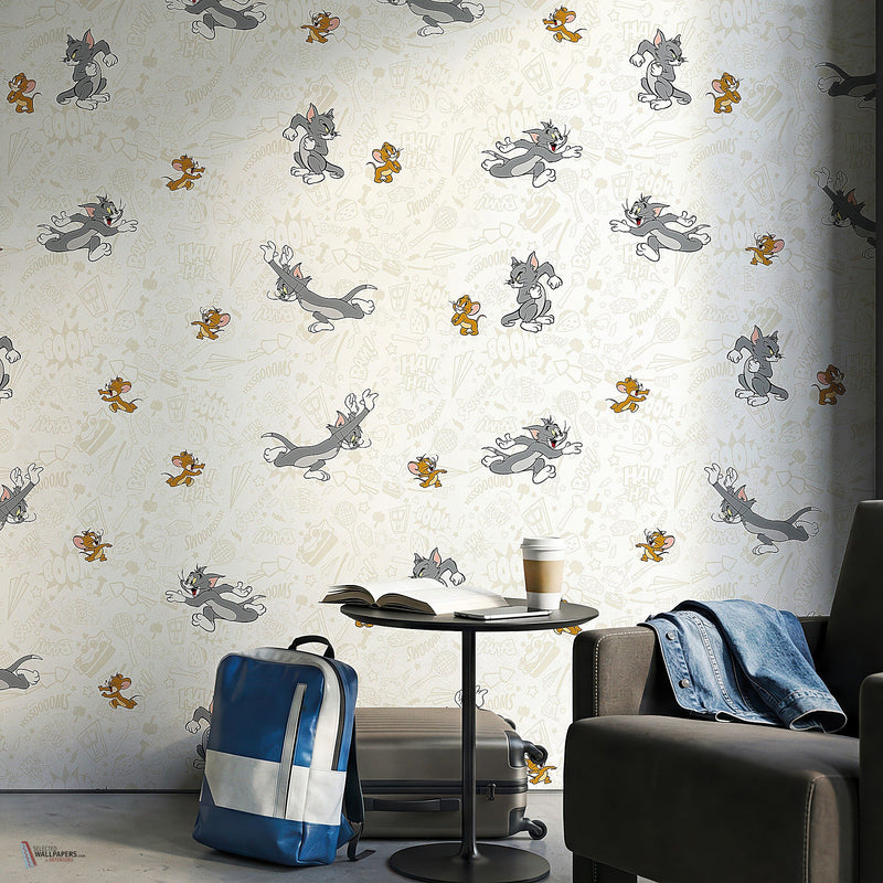 Tom & Jerry 117 behang van LondonArt — interieur