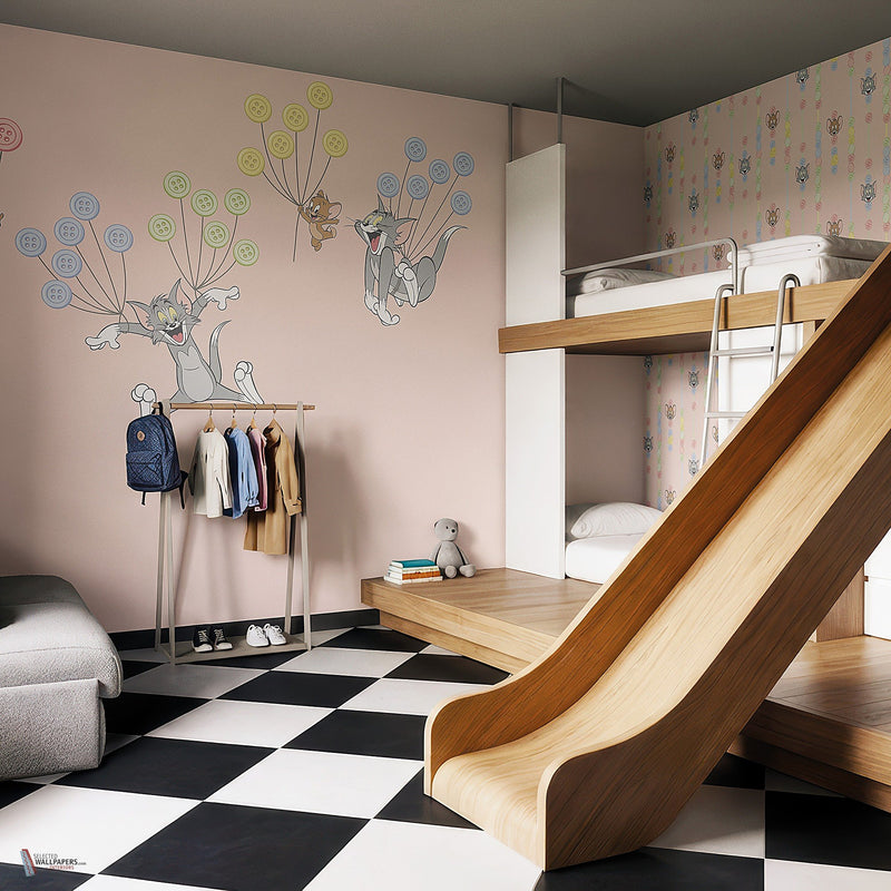 Tom & Jerry 121 behang van LondonArt — interieur